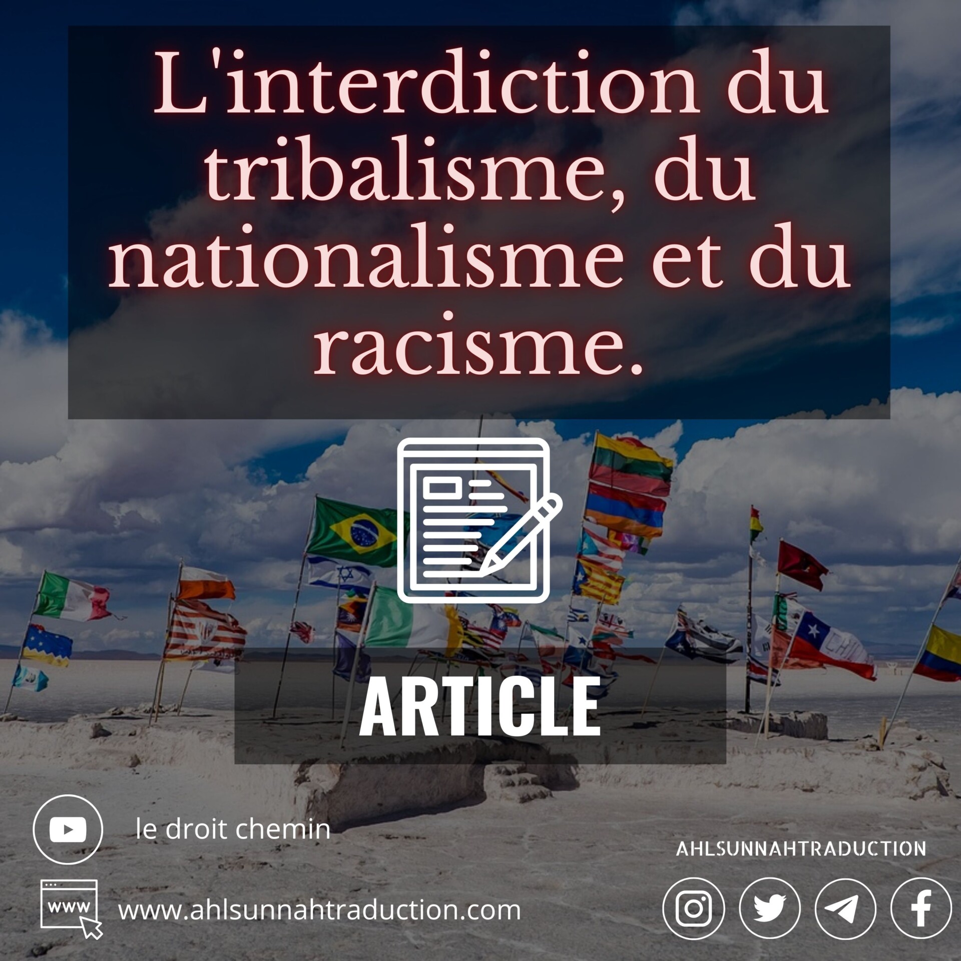 [ARTICLE] L&rsquo;interdiction du tribalisme, du nationalisme et du racisme.