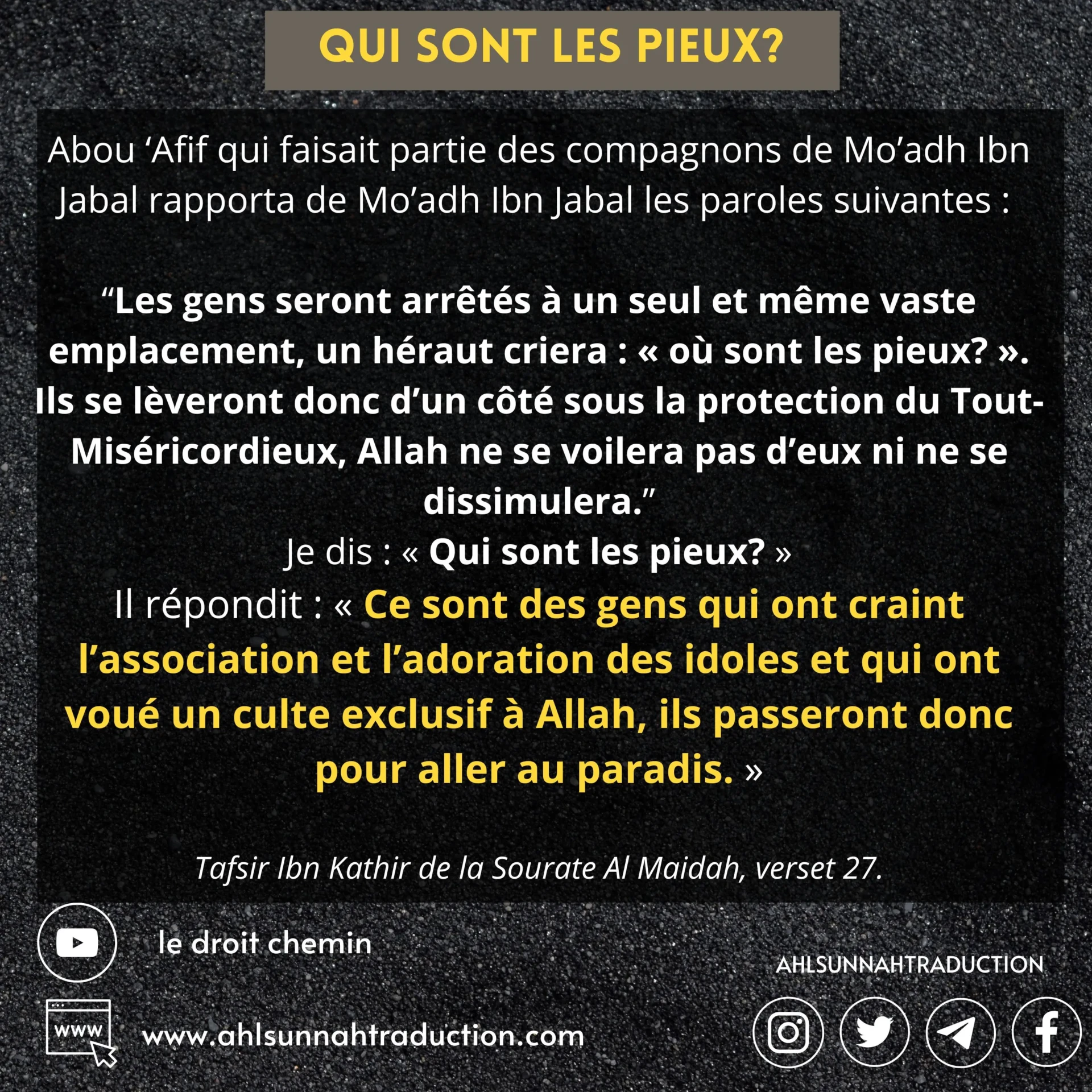 Qui sont les pieux?