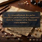 [Cours 1] Le rassemblement des perles éparpillées parmi les paroles rapportées dans la croyance et la Sounnah